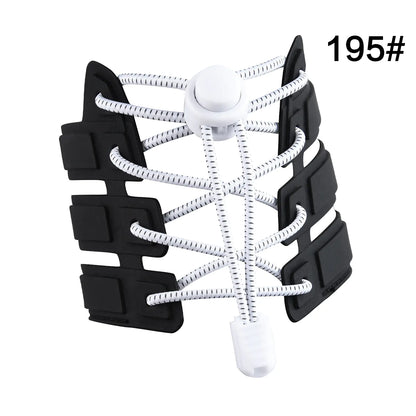 Kids No-Tie Shoelace Clips with Elastic Bands