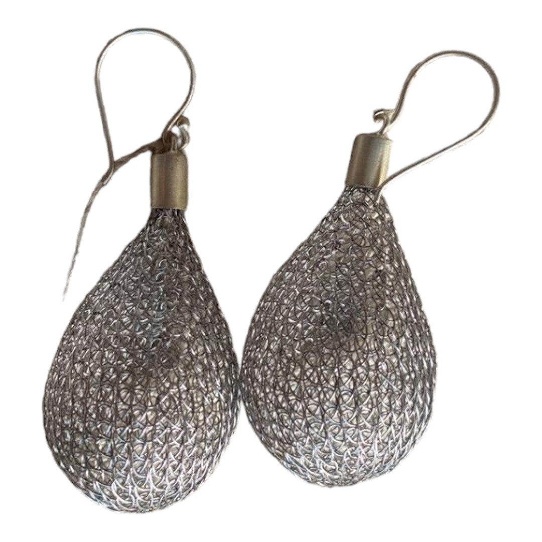 Bola Gold Earring Wire Mesh