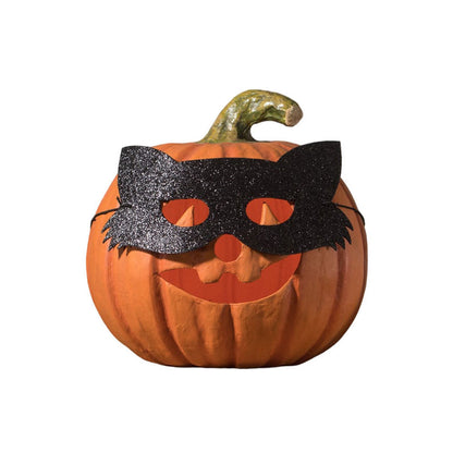 Cat Masquerade Pumpkin by Bethany Lowe Designs-0