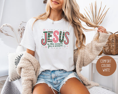 Jesus is the Reason for the Season Comfort Colors Shirt-8