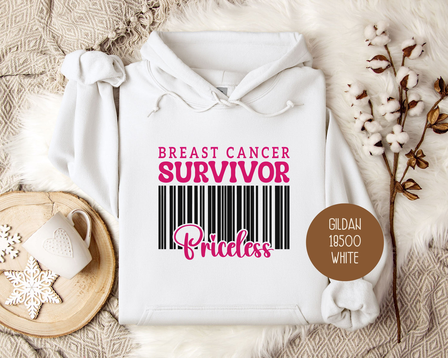 Breast Cancer Survivor Priceless Hoodie-0