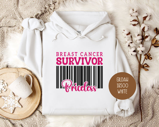 Breast Cancer Survivor Priceless Hoodie-0