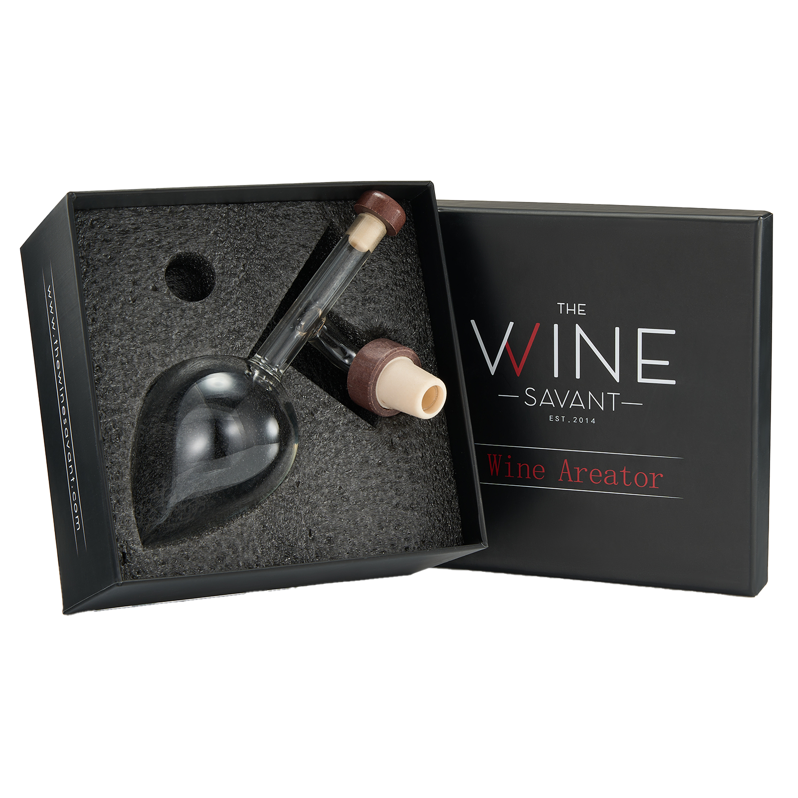 Italian Wine Aerator Decanter, Aerator Pourer, Red & White In Bottle Aerators, Makes Your Wines Taste Better, Italian Design Decanter, Whiskey & Spirits Gifts, 2x5 Inches Areadivino Aerator Clear-0