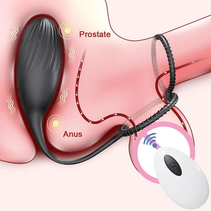 Wireless Control Prostate Massager Cock Ring-1