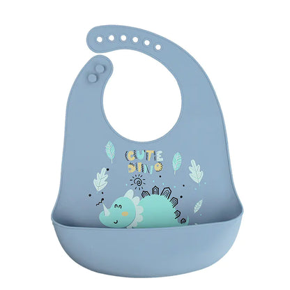 3D Baby Waterproof Silicone Bib for Feeding Kids