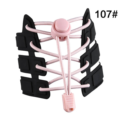 Kids No-Tie Shoelace Clips with Elastic Bands
