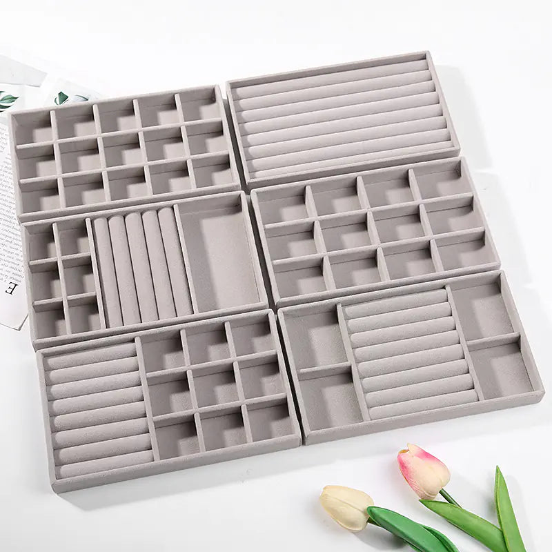 Velvet Jewelry Organizer Tray