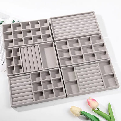 Velvet Jewelry Organizer Tray