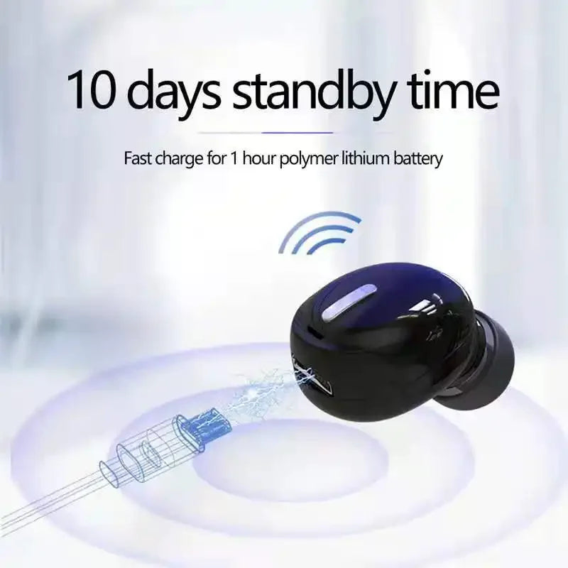 NNEOBA Wireless Bluetooth 5.0 Earphone with Mic – Single In-Ear Sports Headset-4