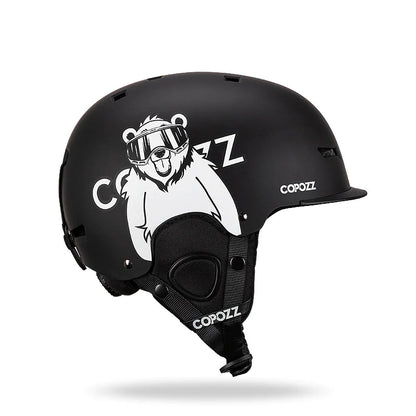 Integrated Snow Goggles with Crash Helmet for Adults