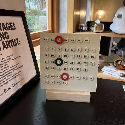 Cute DIY Ring Perpetual Countdown Desk Calendar Decor