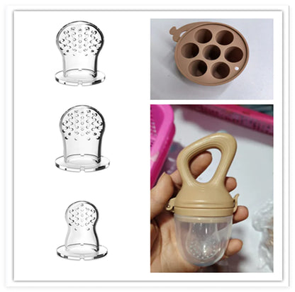 Baby Wheat Straw Food Feeder with Silicone Nipple