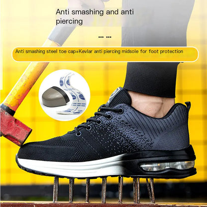 Men's Safety Work Shoes - Anti-Puncture & Slip-Resistant