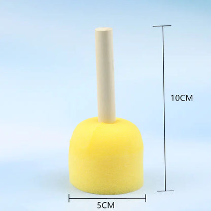 Children's Round Sponge Painting Brushes for Doodle Art