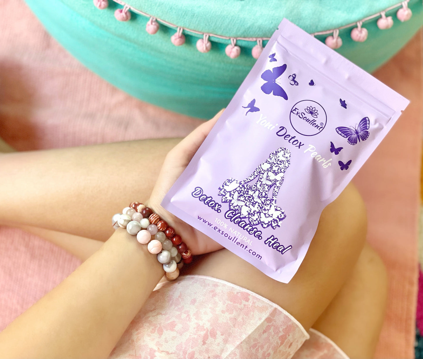 ExSoullent Yoni Detox Pearl with Applicator and Instruction Booklet-0