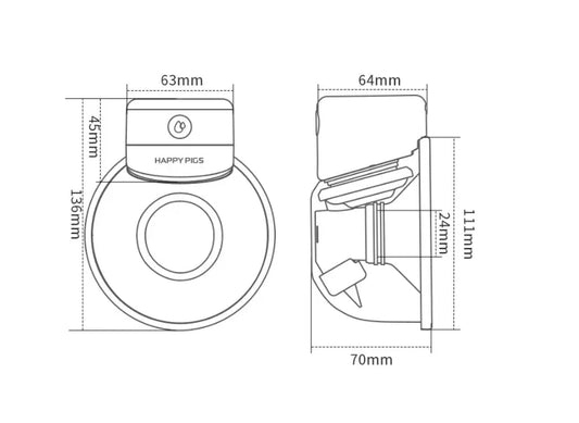 Wearable Electric Breast Machine with 9-Speed Adjustment and Quiet Large Suction