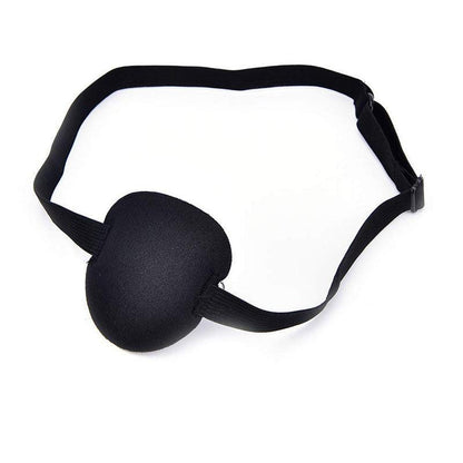 1/2/3/4/5Pcs Adjustable Strap Eye Patch Soft Concave Design Washable Black Cover-5