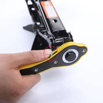 Car Jack with Ratchet Wrench and Manual Handle