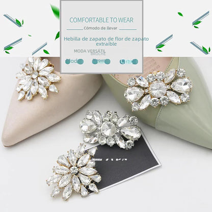 Crystal Decorative Buckle for High Heels and Shoes