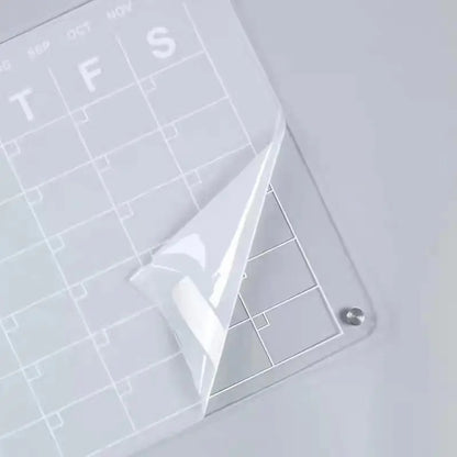 Acrylic Writable Dry Erase Weekly Meal Planner Board