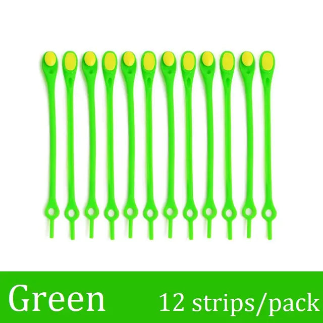 Elastic Silicone No-Tie Shoelaces for Kids and Adults