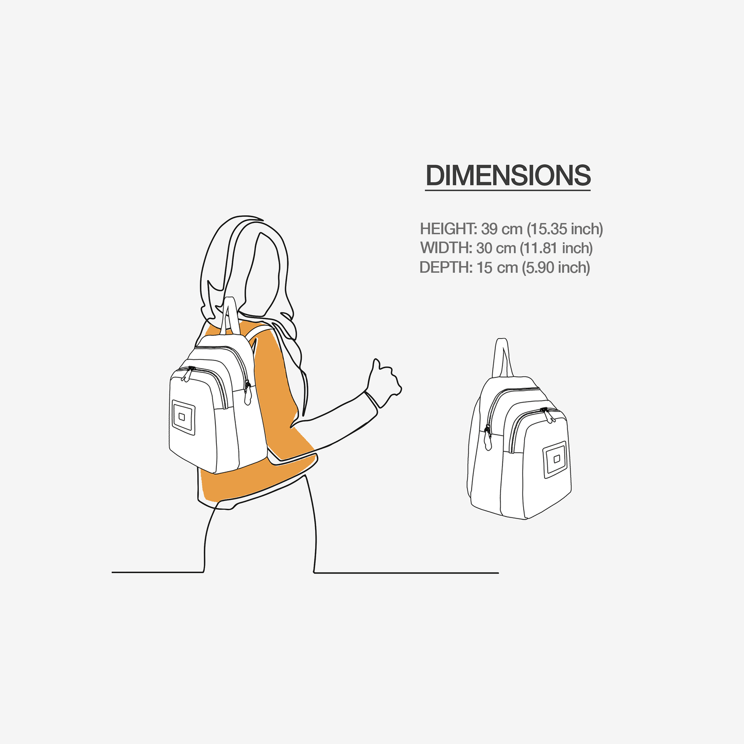 Black & Yellow Vegan Backpack BYMANYC ® New York – Italy Made-4