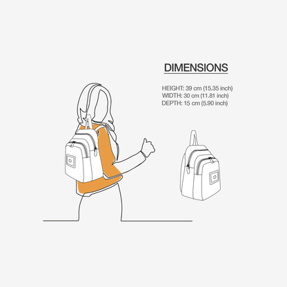 Black & Yellow Vegan Backpack BYMANYC ® New York – Italy Made-4