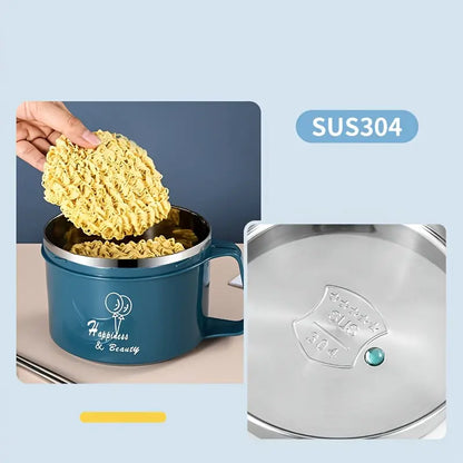 Foldable Bowl with Lid and Handle - 1pc Gift