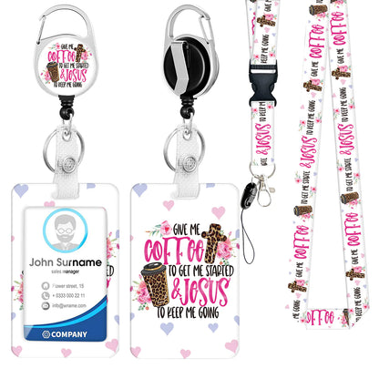 Zinc Alloy Rainbow Lanyard with PVC ID Card Holder
