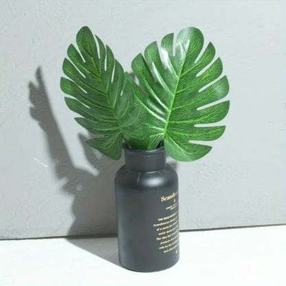 10 Pcs 11.81" Green Artificial Turtle Leaf for Decor