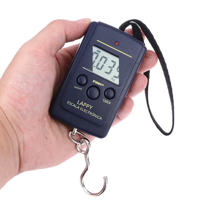 Portable 40KG Luggage Scale with Hook for Fishing