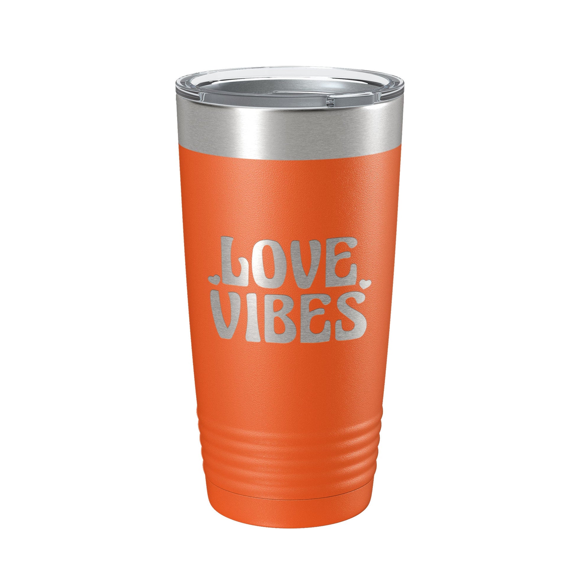 Love Vibes Tumbler Valentine's Day Travel Mug Gift Insulated Laser Engraved Coffee Cup 20 oz-4