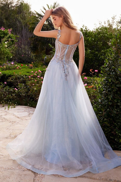 Embellished A-Line Tulle Ball Gown-4