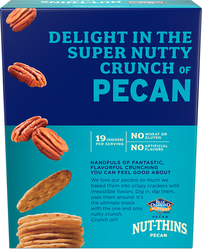 Blue Diamond Pecan Nut Thin Crackers (12x4.25 Oz)-1
