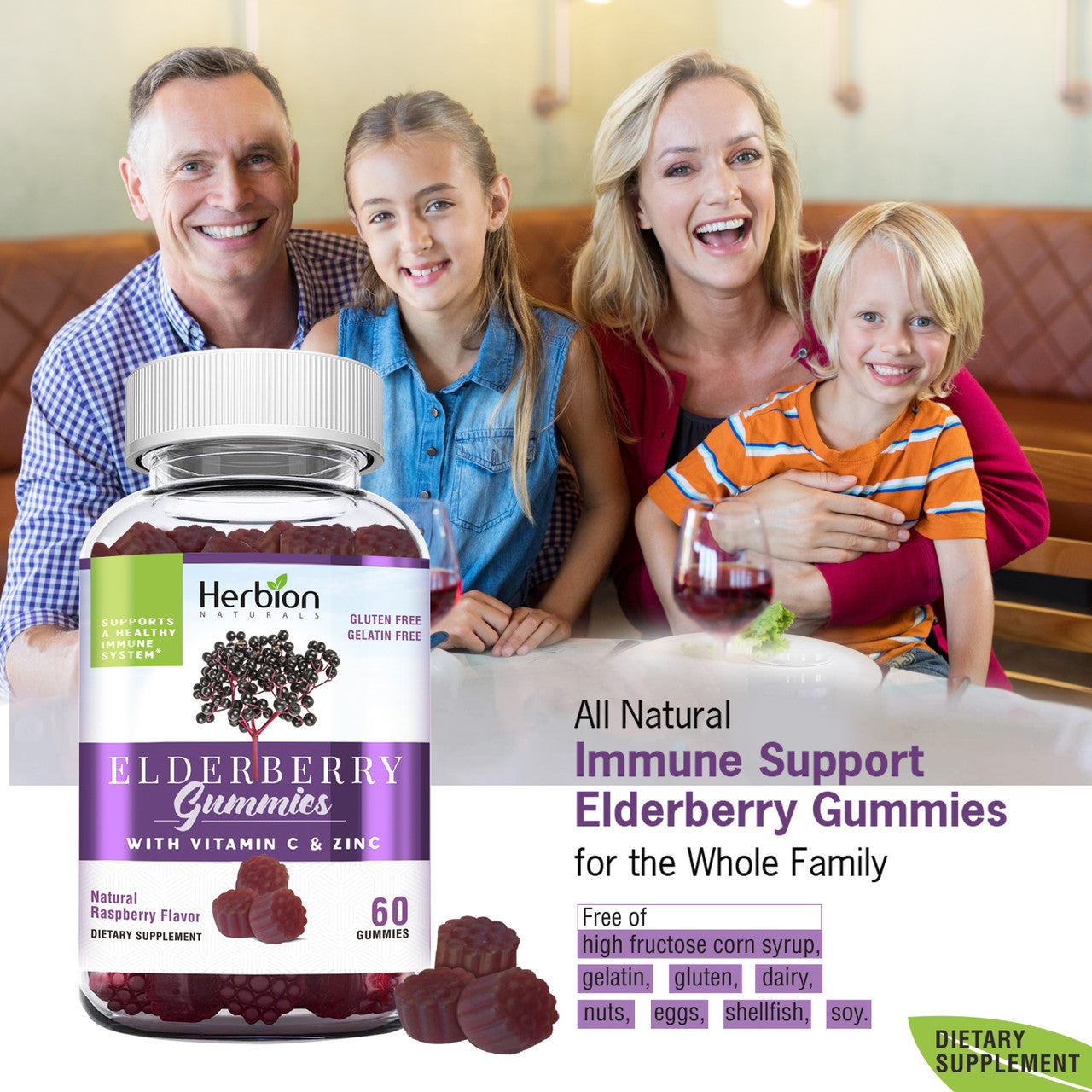H.N. ELDERBERRY GUMMIES ( 1 X 60 CT   )-3