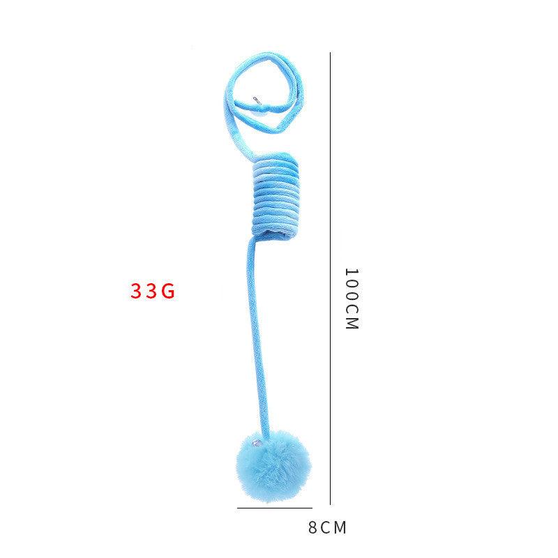 Interactive Plush Cat Toy With Self-Hi Sucker And Spring Rabbit Hair Ball-6