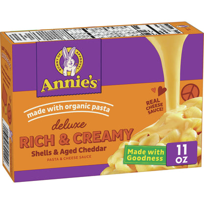 Annie's Deluxe Shells & Aged Wisconsin Cheddar (12x11 Oz)-0