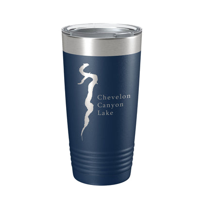 Chevelon Canyon Lake Map Tumbler Travel Mug Insulated Laser Engraved Coffee Cup Arizona 20 oz-8