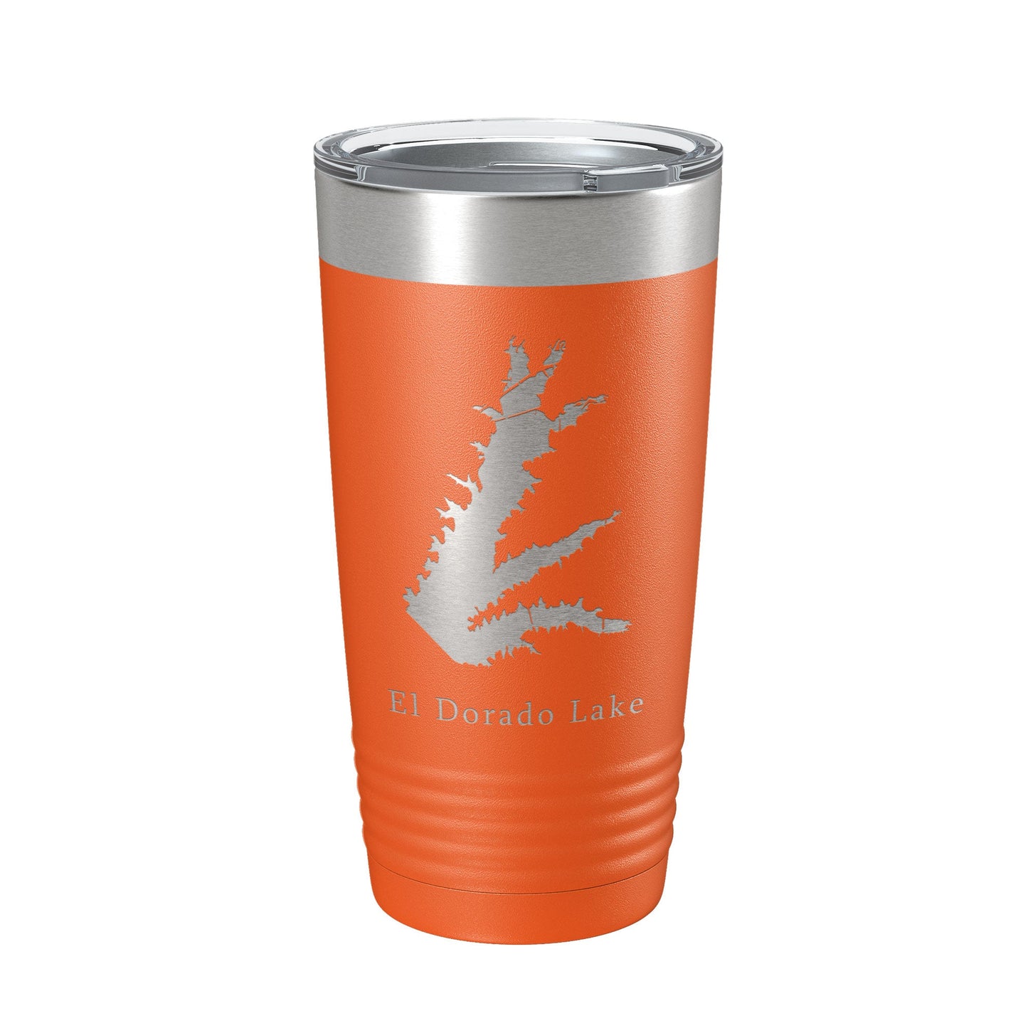 El Dorado Lake Map Tumbler Travel Mug Insulated Laser Engraved Coffee Cup Kansas 20 oz-17