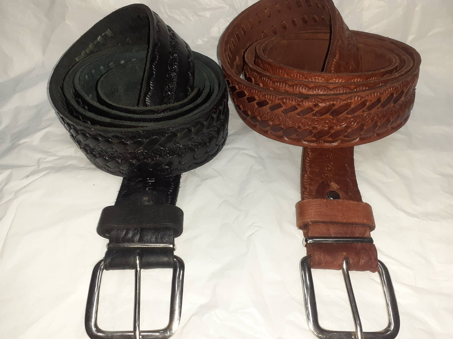 Cinturon hombre doble trenza-0