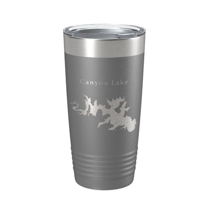 Canyon Lake Map Tumbler Travel Mug Insulated Laser Engraved Coffee Cup Texas 20 oz-16