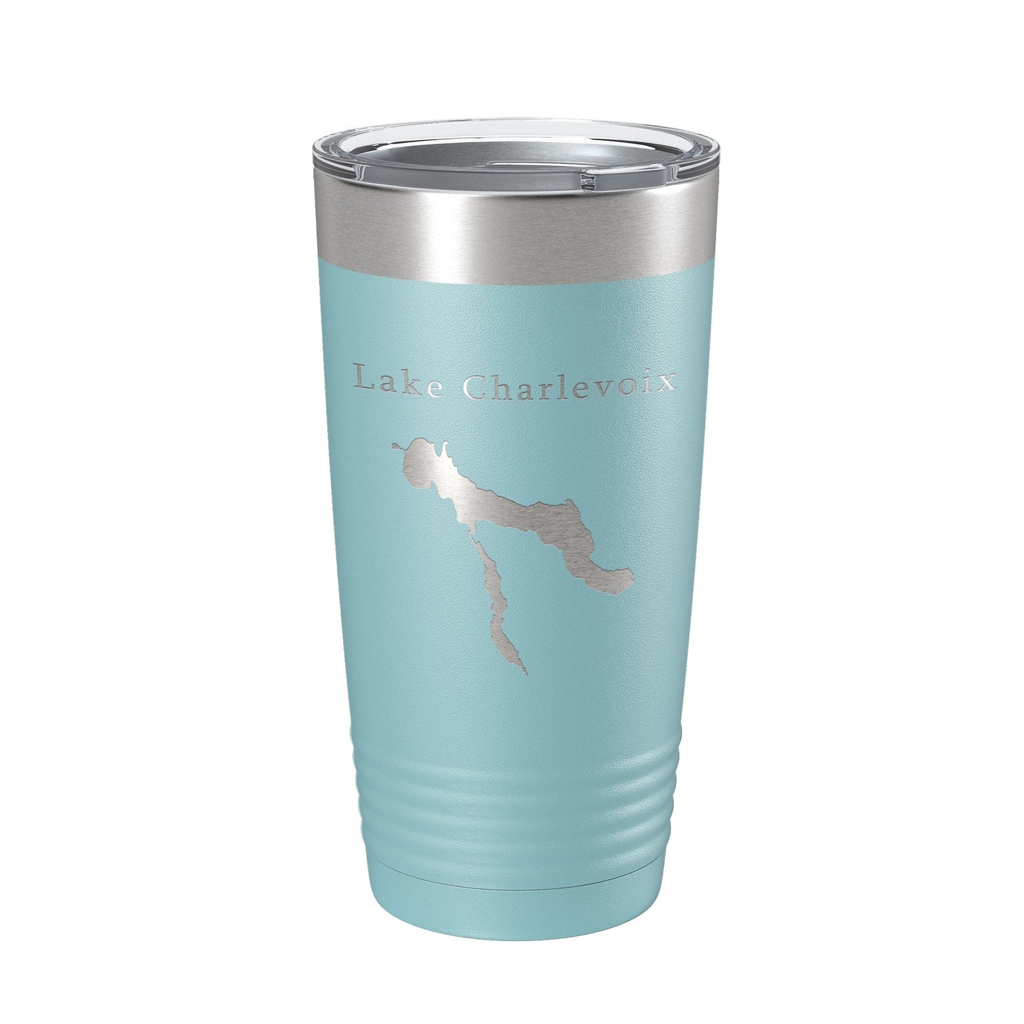 Lake Charlevoix Map Tumbler Travel Mug Insulated Laser Engraved Coffee Cup Michigan 20 oz-13