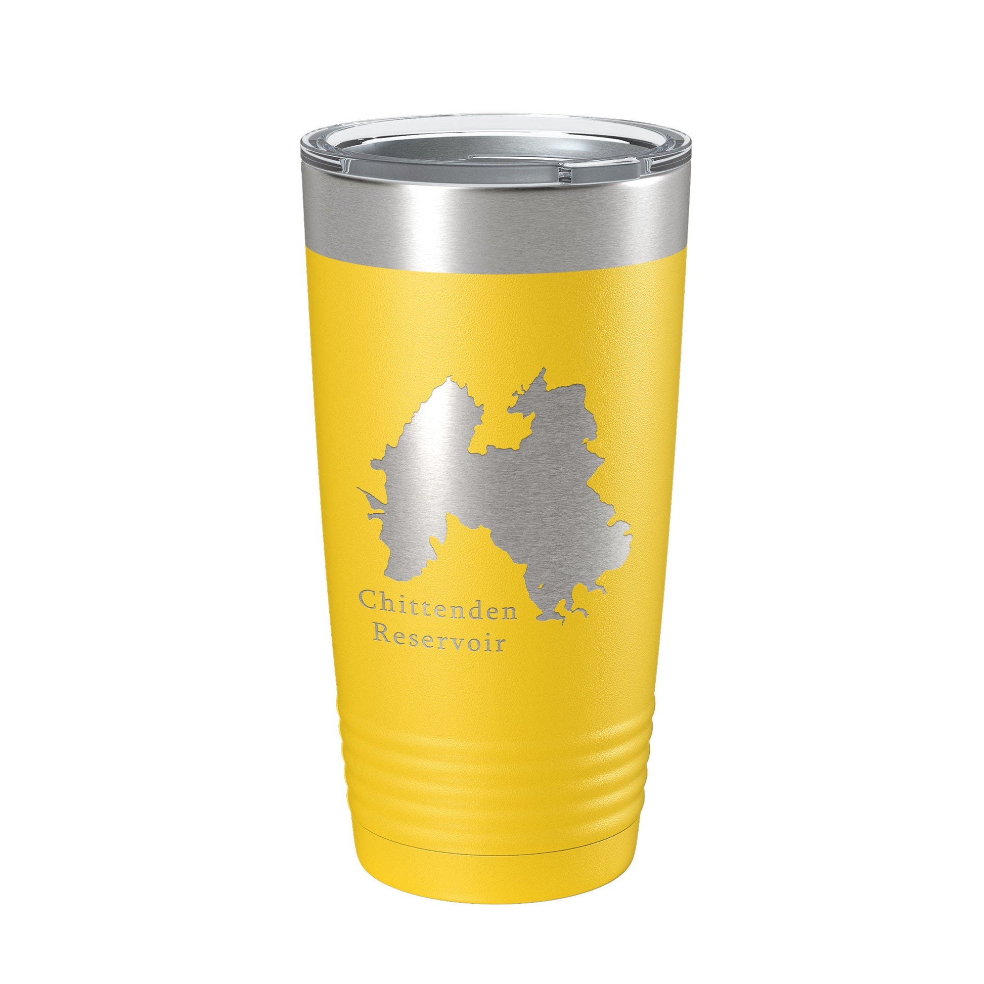 Chittenden Reservoir Tumbler Lake Map Travel Mug Insulated Laser Engraved Coffee Cup Vermont 20 oz-4