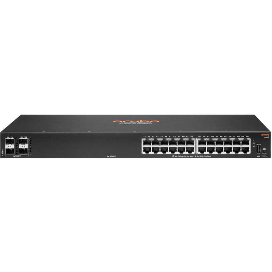 HPE Aruba 6100 24G 4SFP+ Switch JL678A (JL678A)-0