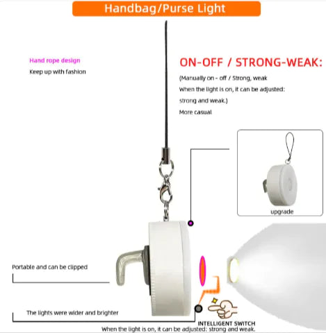 Heart LED Handbag Night Light