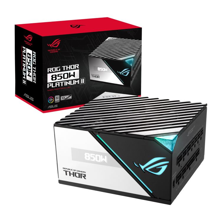 ASUS ROG THOR 850W Platinum II захранващ блок 20+4 pin ATX Черен, Син, Сив (ROG-THOR-850P2-GAMING)-0