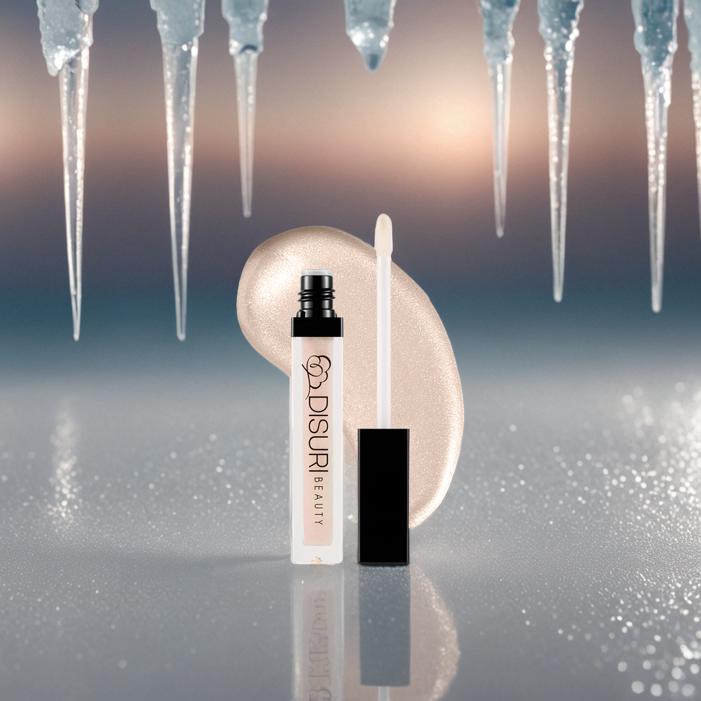 DISURI Beauty Shimmer Lip Gloss - Ice Queen-2