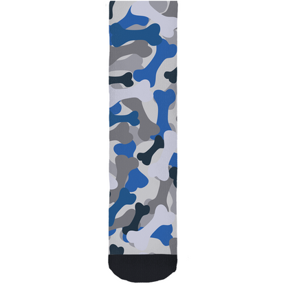 Bone Camo Blue Socks-1