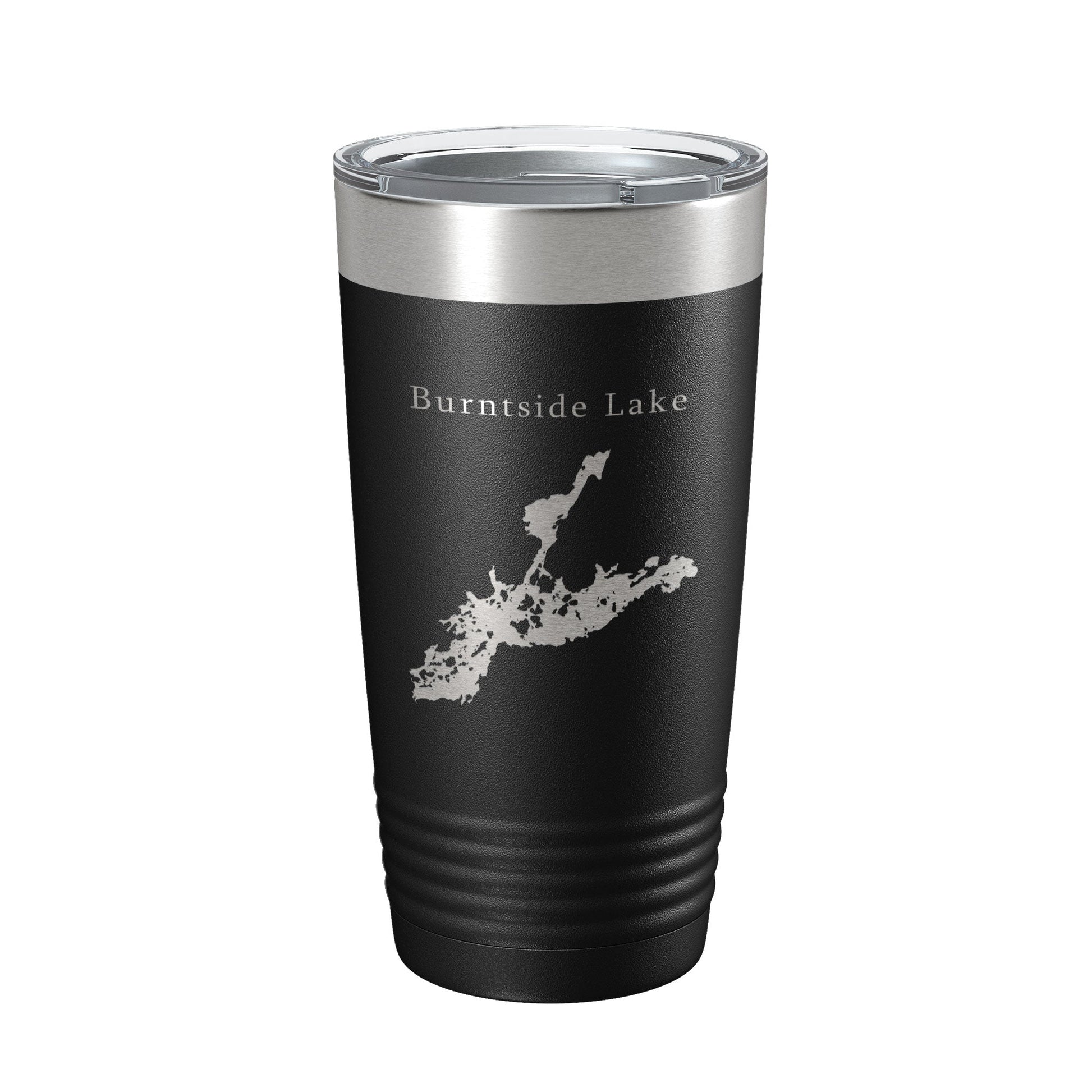 Burntside Lake Map Tumbler Travel Mug Insulated Laser Engraved Coffee Cup Minnesota 20 oz-0