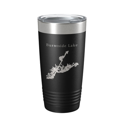 Burntside Lake Map Tumbler Travel Mug Insulated Laser Engraved Coffee Cup Minnesota 20 oz-5